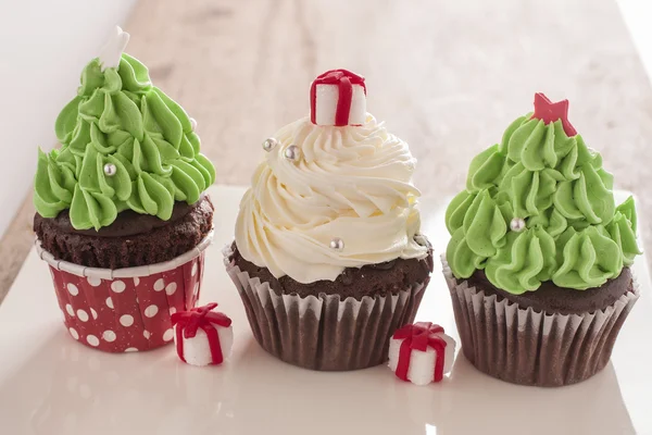 Cupcake di Natale — Foto Stock