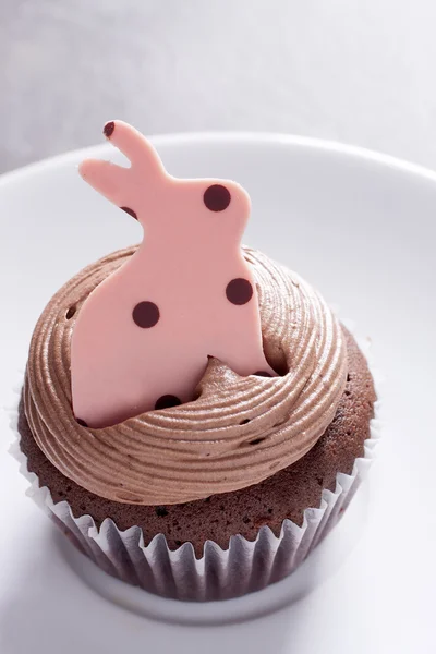 Cupcake di coniglio di Pasqua — Foto Stock