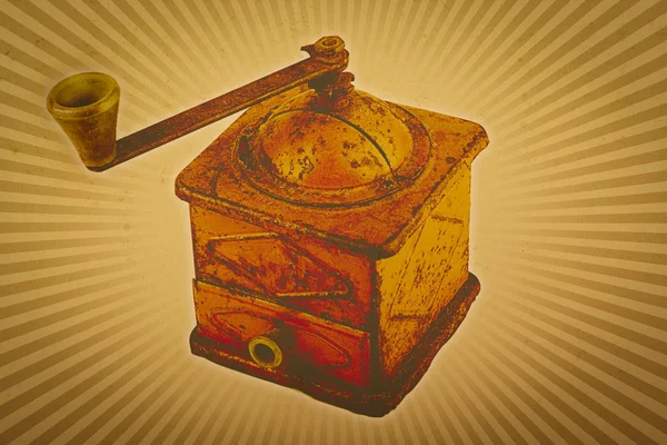 Coffee grinder vintage background — Stock Photo, Image