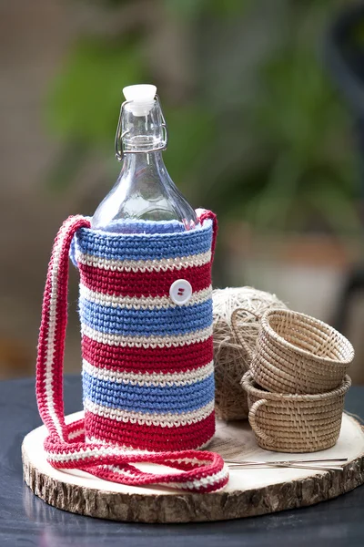 Colorful Crochet bag — Stock Photo, Image