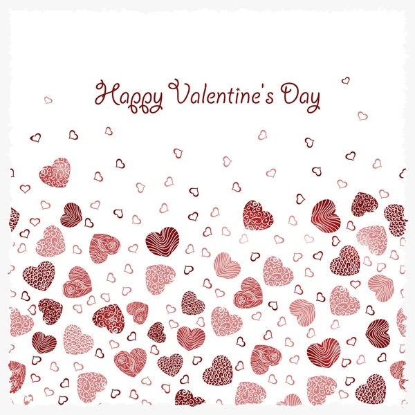 Postal Feliz Día de San Valentín — Vector de stock