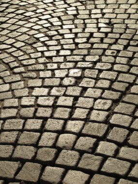parke taşı döşeli cadde
