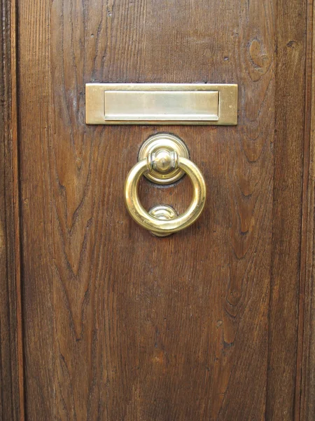 Old mailbox in a door — Stock Photo, Image