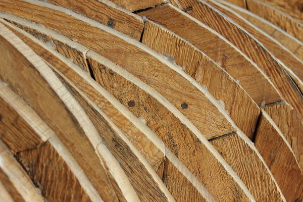 Rough fir plywood shaped raw