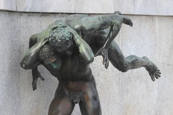 Estatua del deporte olímpico - lucha libre — Foto de Stock