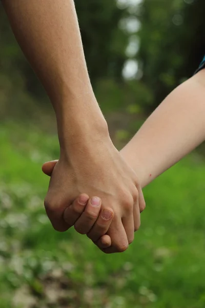 Children holding hands — Stock Photo, Image