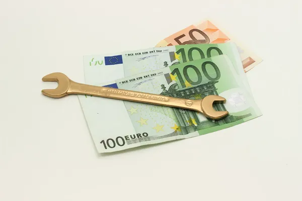 Koszty pracy - złoty klucz — Zdjęcie stockowe