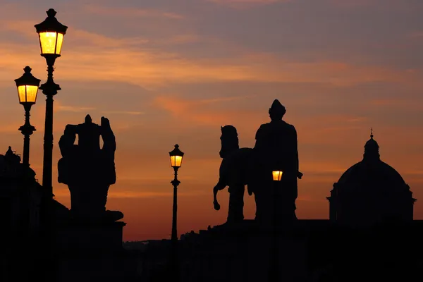 Rome, sunsetr van capitolium (campidoglio) — Stockfoto