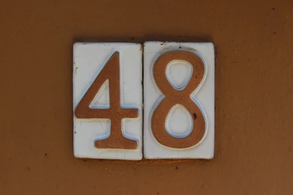 Número 48 (dígito ) —  Fotos de Stock