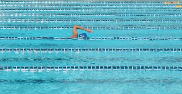 Piscine et baigneurs — Photo