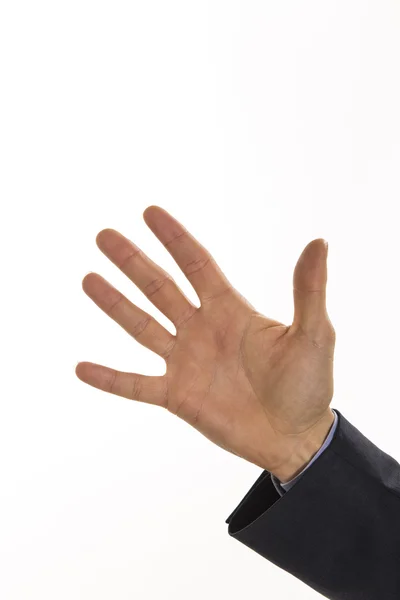 Числа по пальцам — стоковое фото