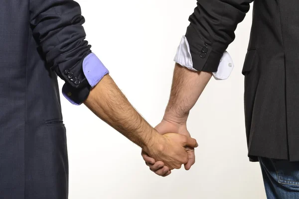 Homosexuelle Paare Hand in Hand — Stockfoto