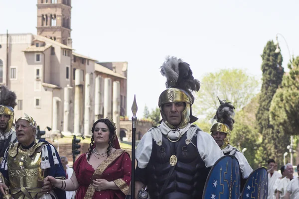 Pageant of 2767th Rome's birthday — Stock Photo, Image