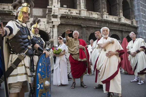 Pageant of 2767th Rome's birthday — Stock Photo, Image