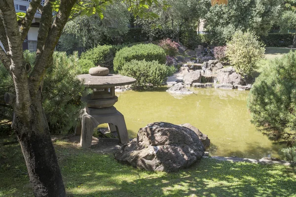 Japansk trädgård — Stockfoto