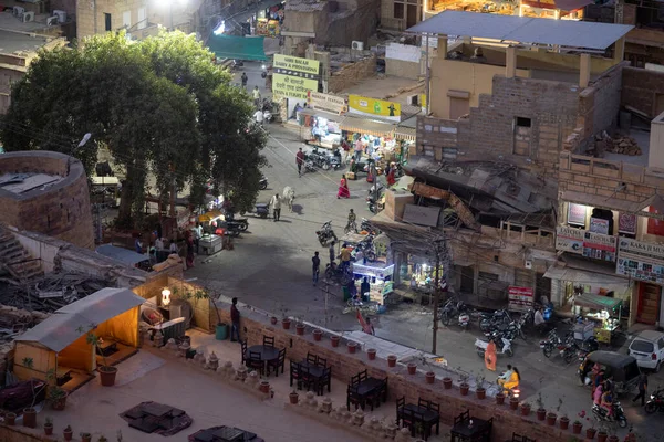 Landskap Jaisalmer Från Fästningen — Stockfoto