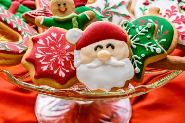 Ev yapımı zencefilli kurabiye, kopyalanmış Noel konsepti