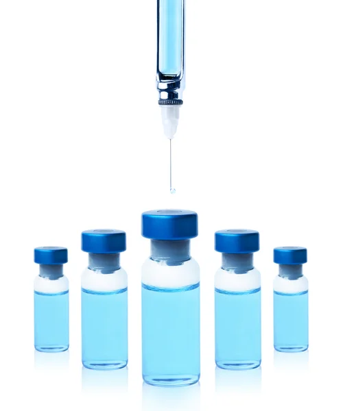 Голубая вакцина — стоковое фото