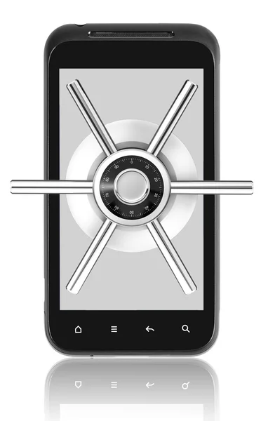 Mobile security lock — Stock Photo, Image