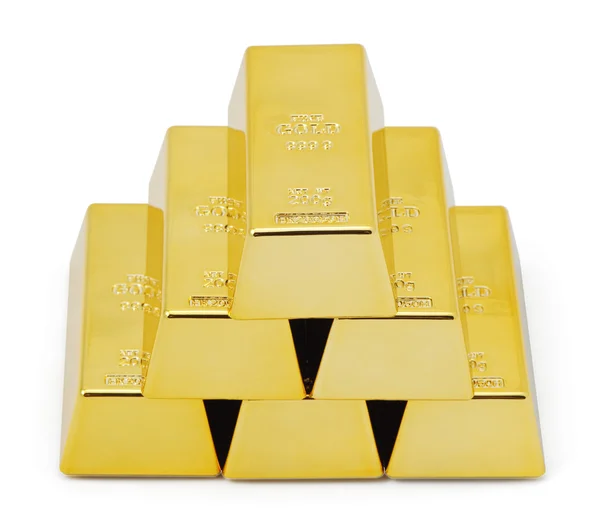 Pyramid gold bars — Stock Photo, Image