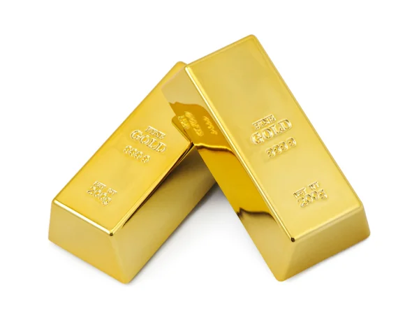 Two gold bars — Stock Photo, Image