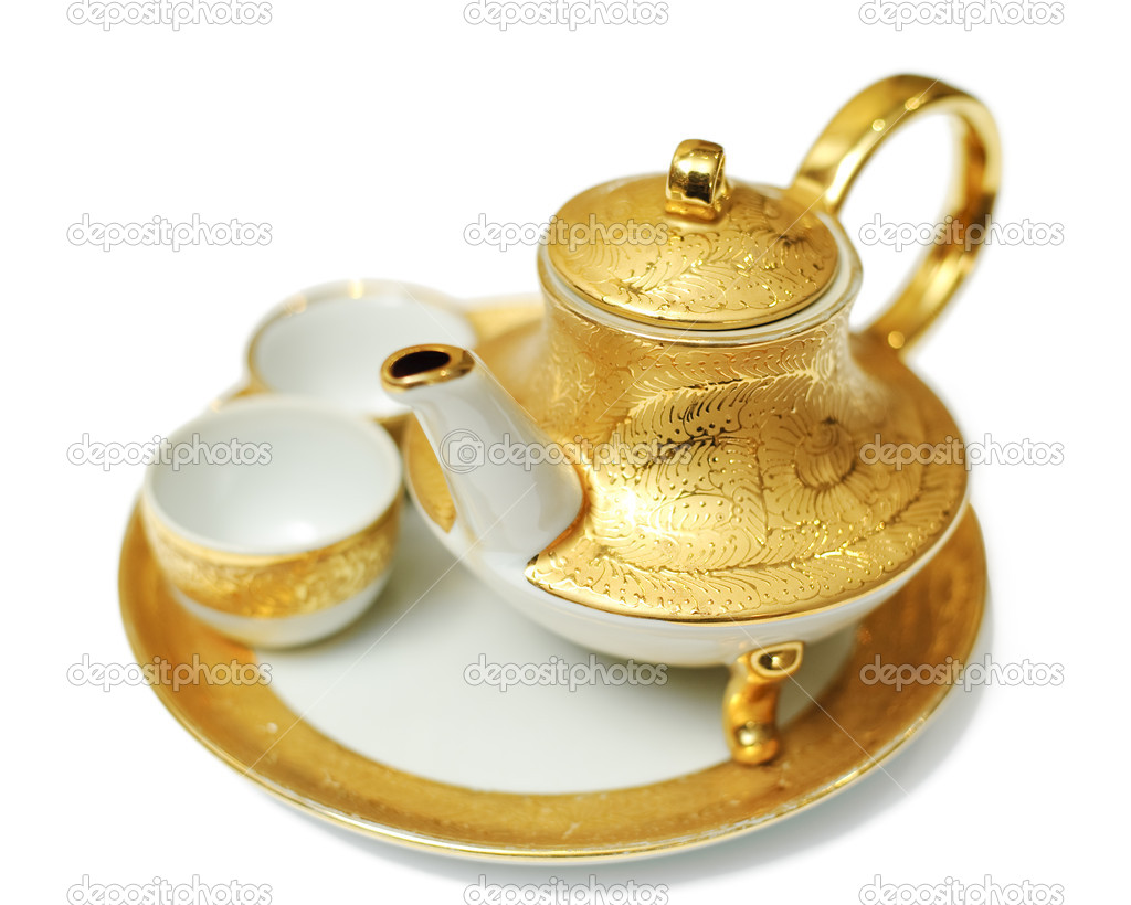 Gold teapot