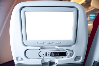 LCD ekran üzerinde yolcu koltuğu