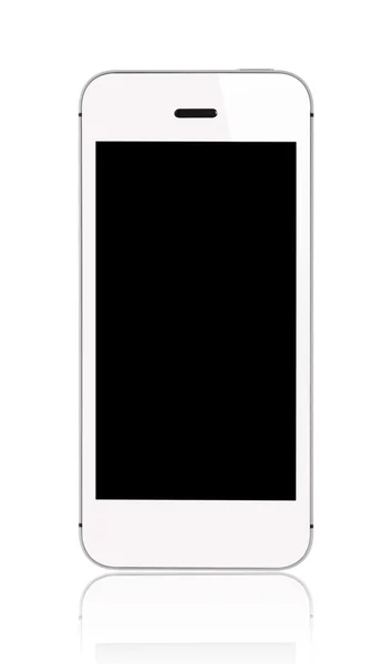 Fehér okostelefon üres képernyő — Stock Fotó