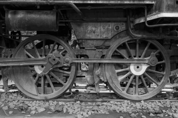 Пар локомотив колеса — стокове фото
