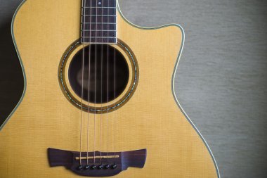Akustik gitar detayı