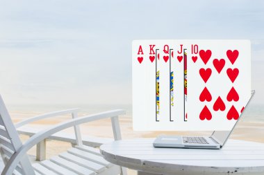 laptop dökülen Floş Royal