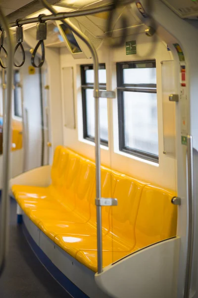 Interiors of a subway train — Stock Photo, Image