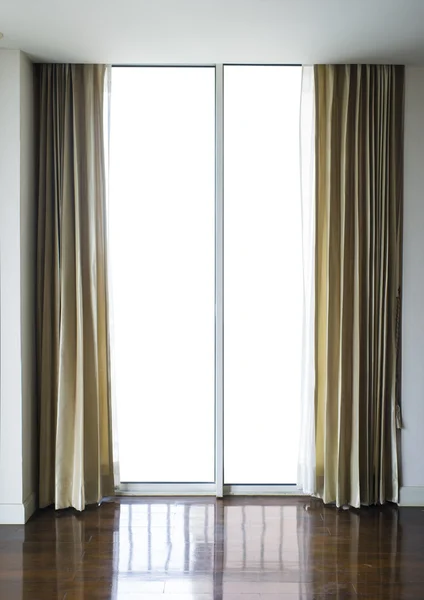 Room with fabric curtain — Stock Photo, Image