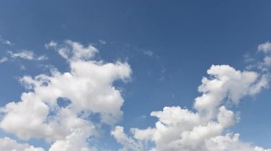 4K Yaz mavi gökyüzü zaman aşımı arkaplanı