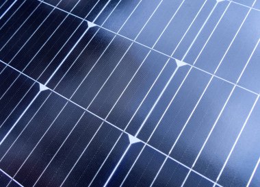 Background of blue solar photovoltaic panels