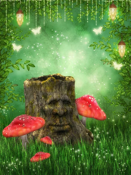 Magic stump — Stock Photo, Image