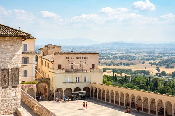 Basiliek Van San Francesco Assisi Umbrië — Stockfoto