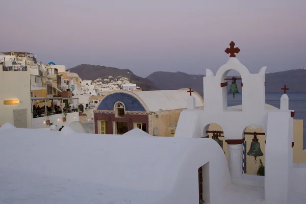 Santorini di notte — Foto Stock