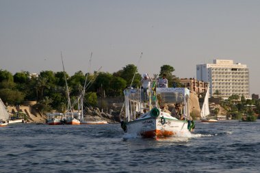 aswan, Mısır Nil Nehri