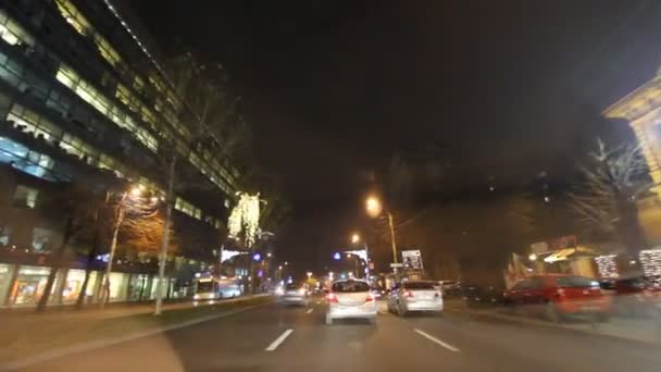 Bukurešť v noci — Stock video