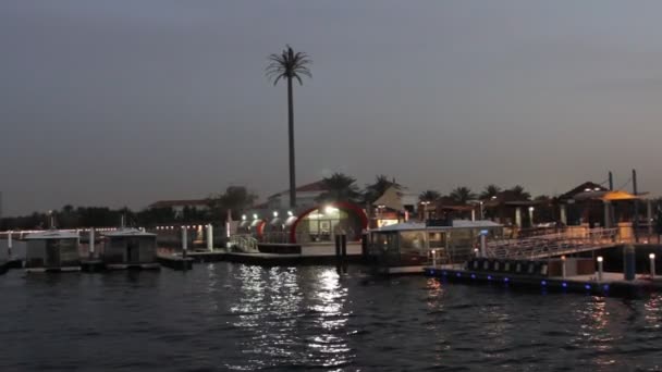 Dubai creek z łodzi — Wideo stockowe