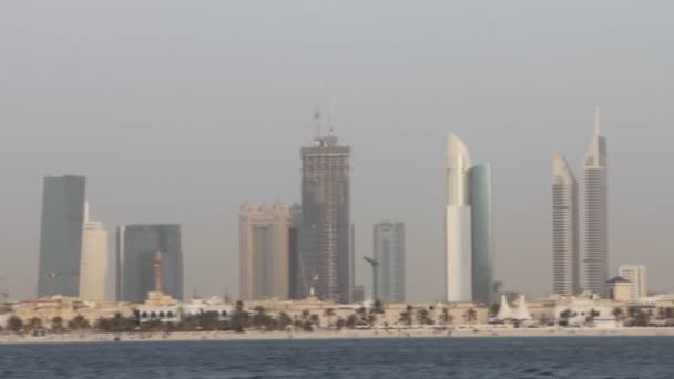 Dubai Visto desde el barco — Vídeo de stock
