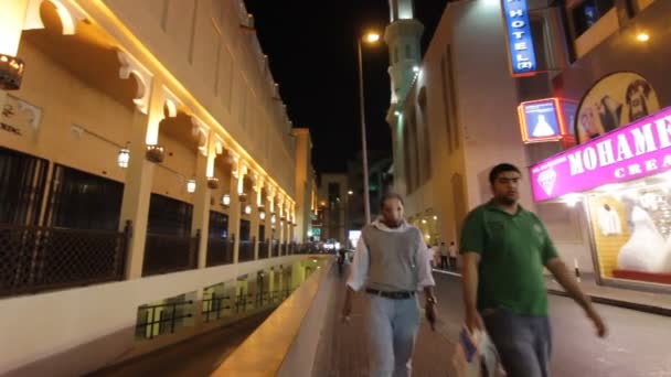 Dubaj město v noci — Stock video