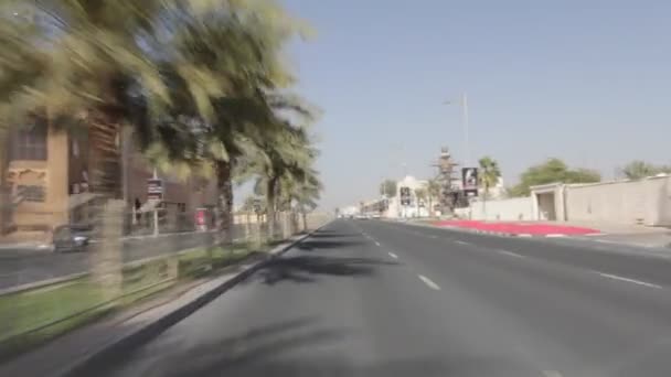 Dubai City Visto desde el coche — Vídeo de stock