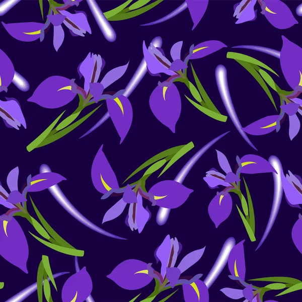 Iris sauvage modèle — Image vectorielle