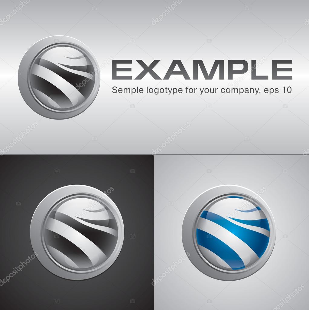Example logo, vector logotype for your company, vector design