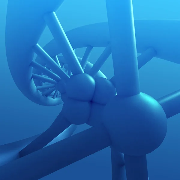 DNA espiral, espiral 3D, ciência — Fotografia de Stock