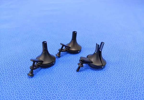 Крупный План Изображения Ent Instrument Black Color Ear Speculum Селективный — стоковое фото