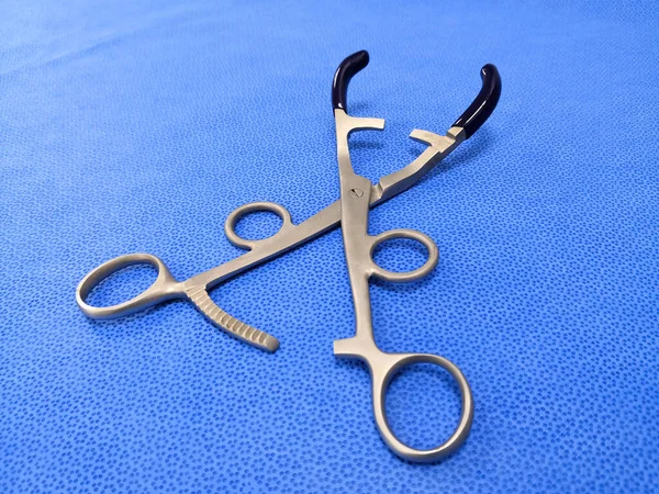 Closeup Image Medical Surgical Bonney Myomectomy Clamp Forceps — Foto Stock