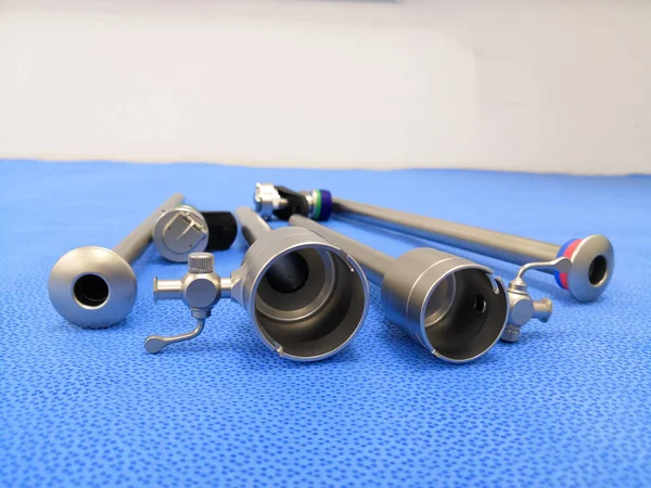 Closeup Image Laparoscopic Surgery Instrument Reusable Trocar Cannula — Stockfoto